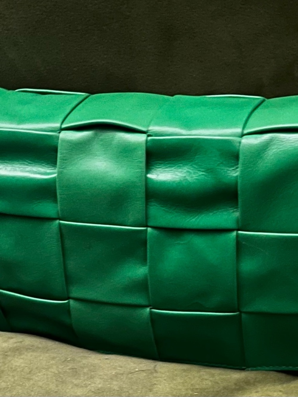 Bottega Veneta Emerald Green Leather Accessory